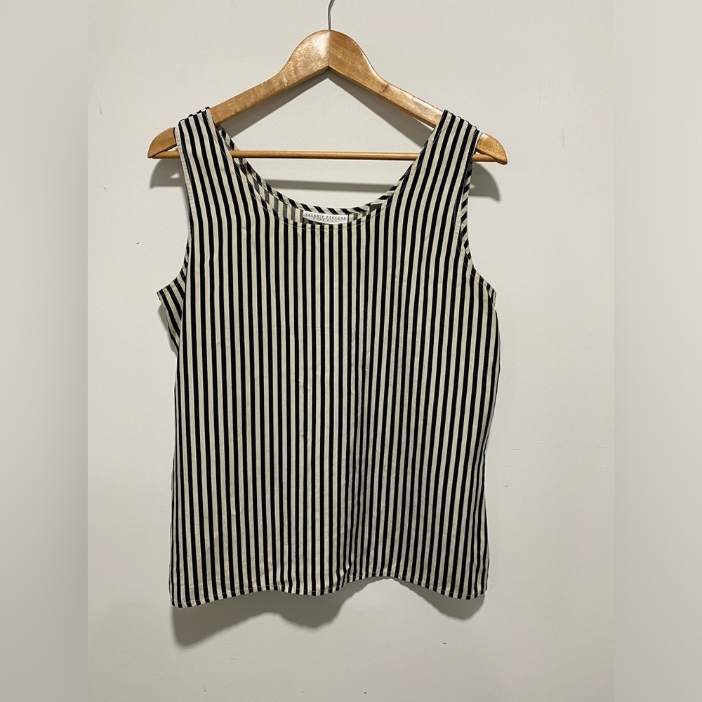 Valerie Stevens pure silk striped top